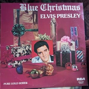 ✌🏼2/$20✌🏼Elvis Presley "Blue Christmas" 1976 LP